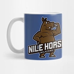 Hippopotamus is Nilpferd in German - Literally 'Nile Horse' Design for Hippo Lovers Mug